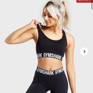 Black Gymshark sports bra